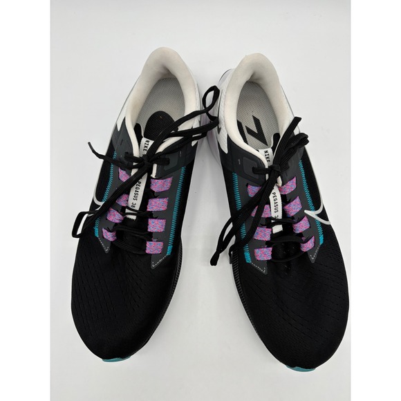 Nike Air Zoom Pegasus 38 Mens Running Shoes Black White Teal CW7356-001 Size 11
